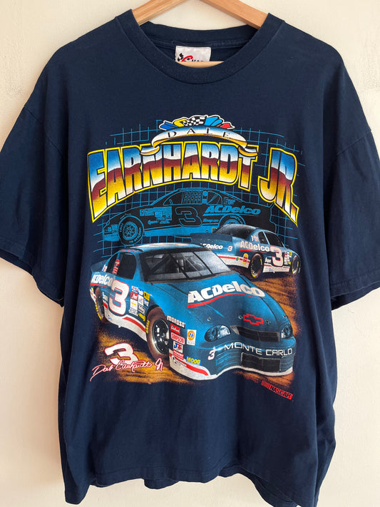00s Nascar AC Delco Dale Jr Navy Tee (L)
