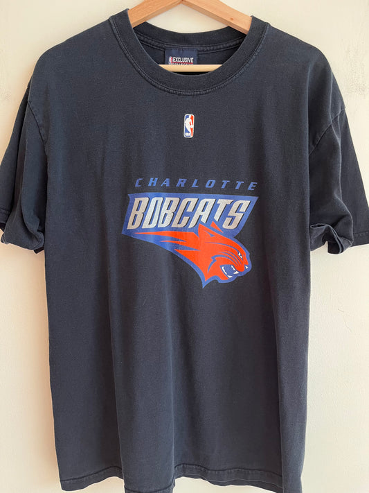 00s Charlotte Bobcats Navy Tee (L)