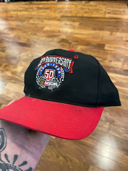 1998 Nascar 50th Anniversary Spell Out Hat (OS)
