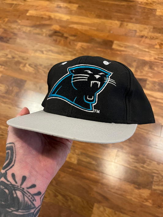 90s Carolina Panthers Center Big Logo Competitor Hat (OS)