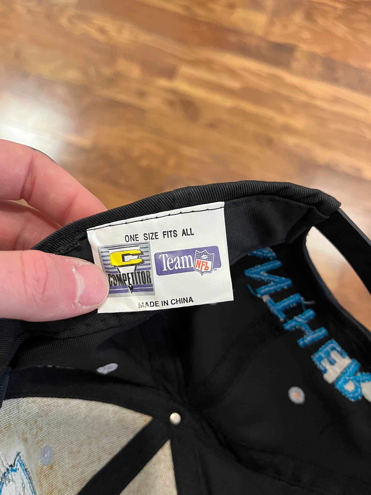 90s Carolina Panthers Center Big Logo Competitor Hat (OS)