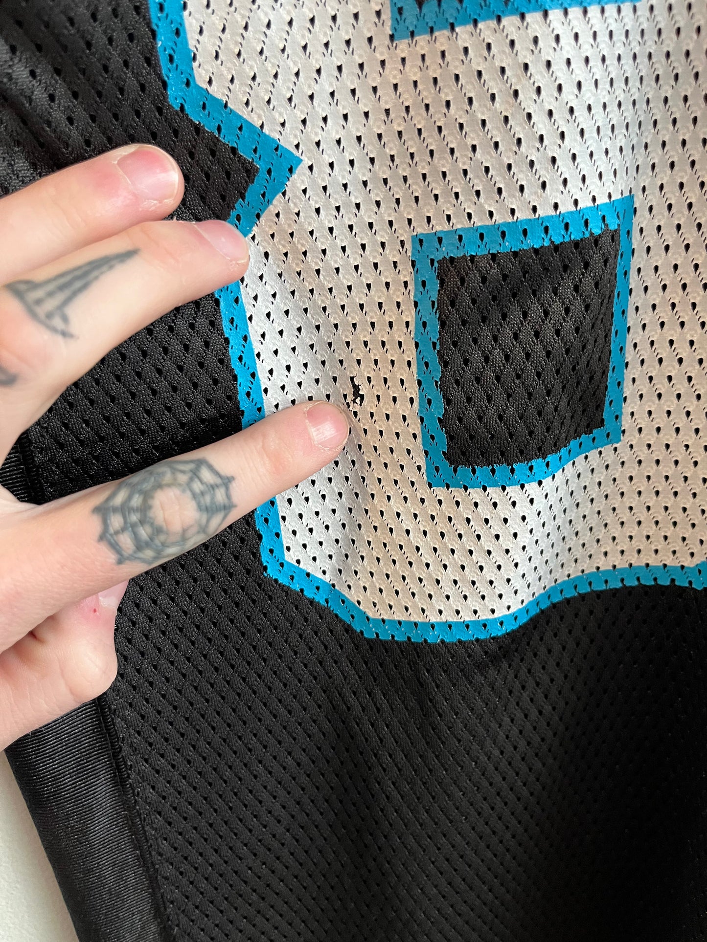 00s Carolina Panthers Steve Smith Home Reebok Jersey (S)