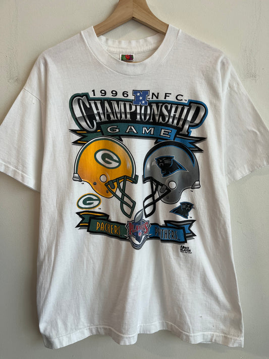 1996 Carolina Panthers Vs. Green Bay Packers Championship Game Pro Player Tee (XL)