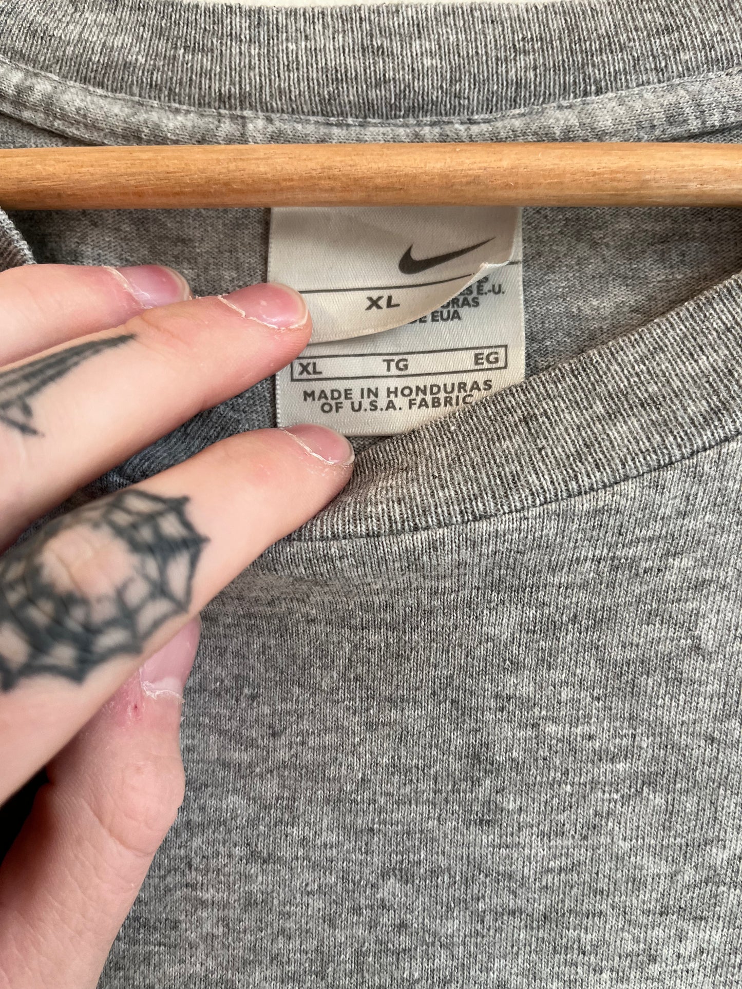 2000s Nike Just Do It Grey Tee (XL)