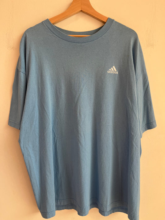 00s Adidas Striped Blue Tee (XL)