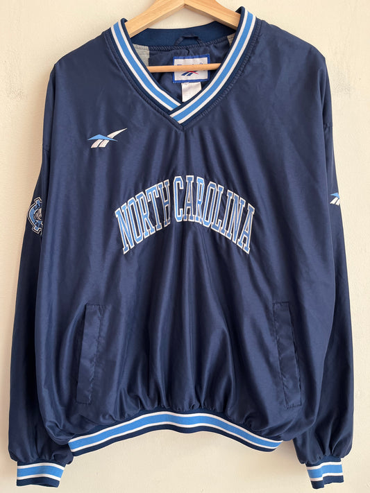 00s University of North Carolina (UNC) Tar Heel Reebok Windbreaker (L)