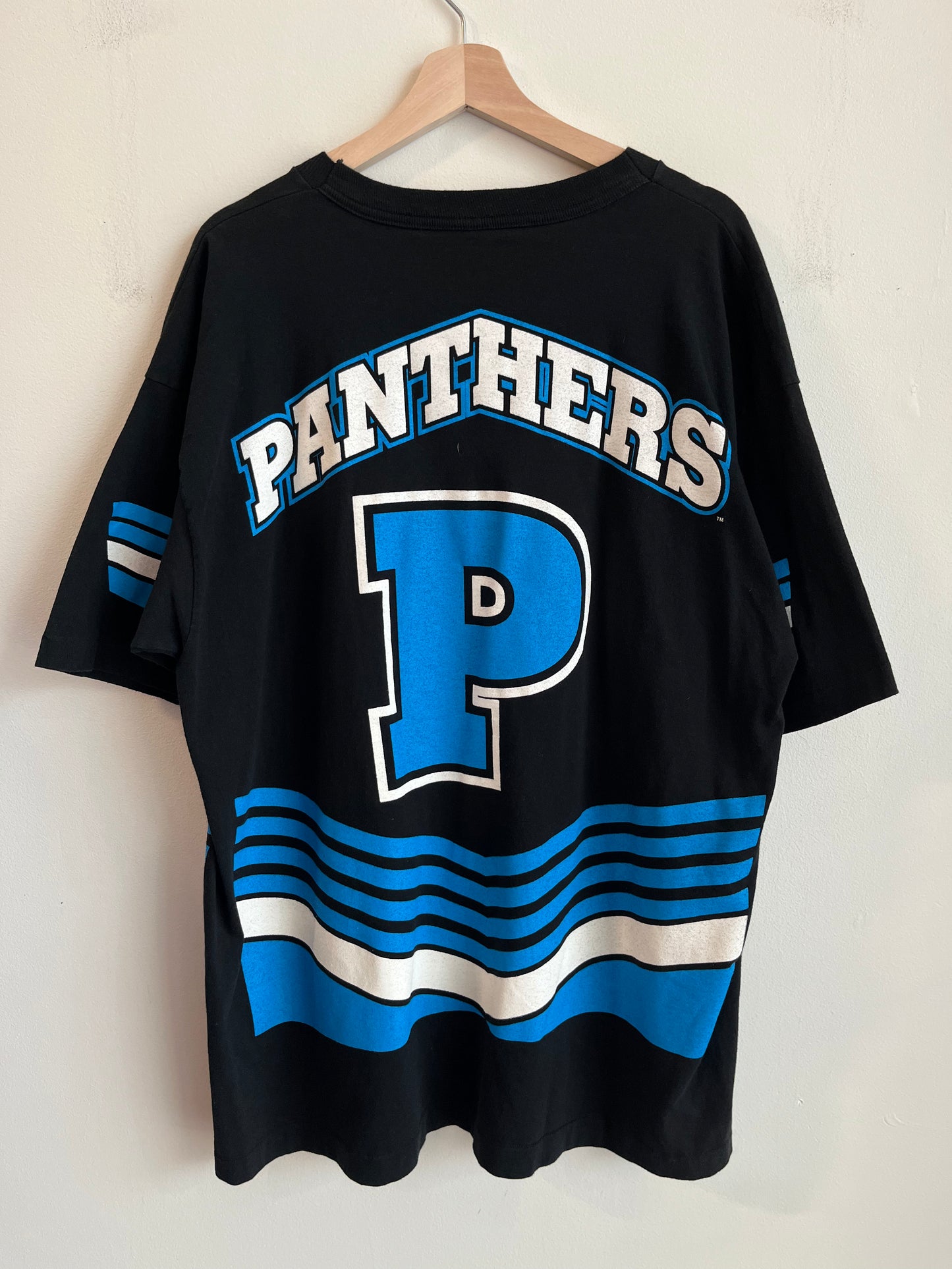 1995 Carolina Panthers All Over Print Double Sided Tee (XXL)