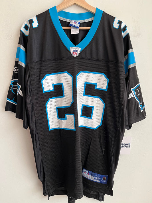 00s Carolina Panthers DeShaun Foster #26 Home Reebok Jersey (M)