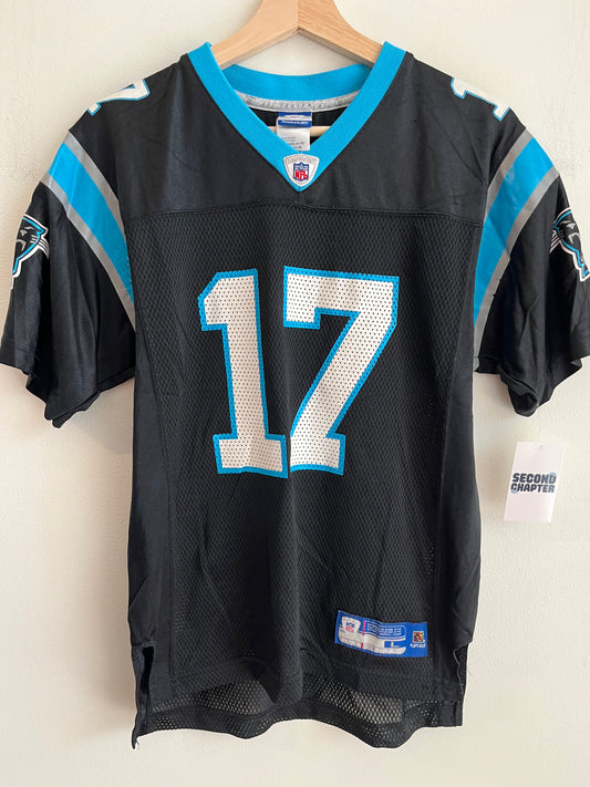 00s Carolina Panthers Jake Delhomme Reebok Home Jersey (Youth L)