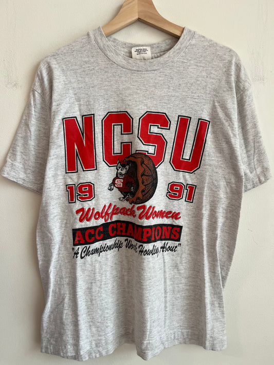 1991 NC State University (NCSU) ACC Champions Tee (L)