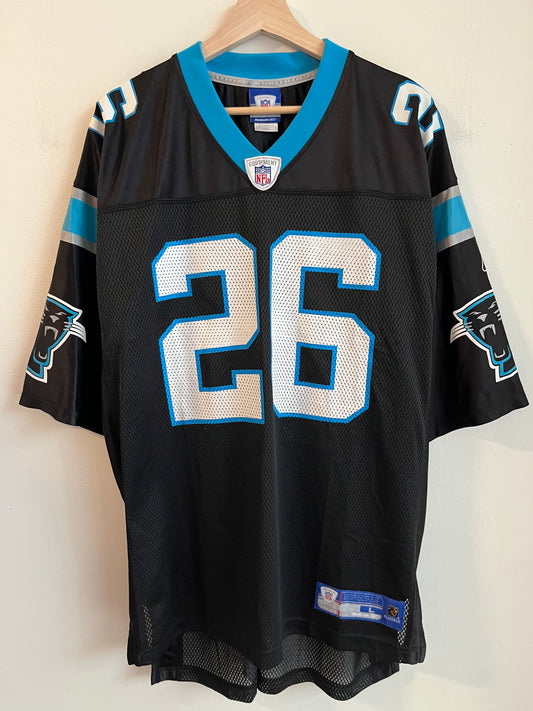 00s Carolina Panthers Deshaun Foster #26 Reebok Home Jersey (L)