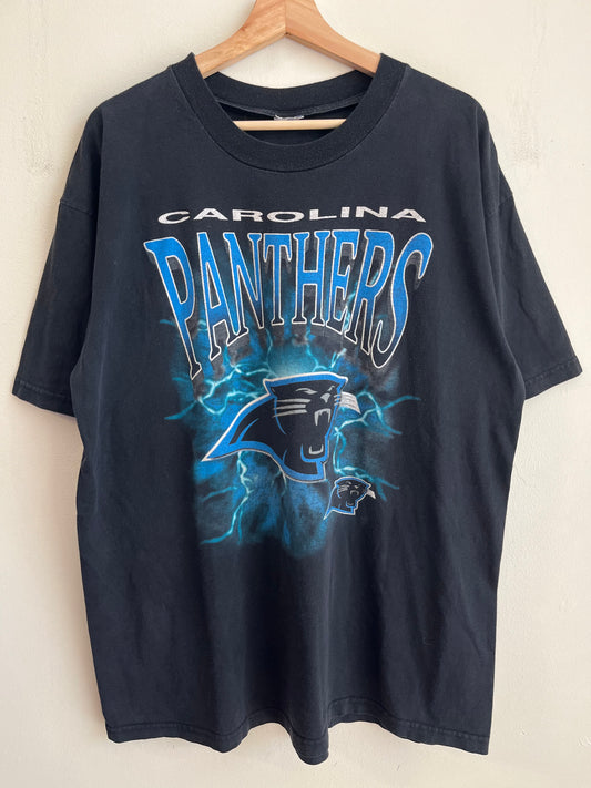 90s Carolina Panthers Lightning Graphic Tee (XL)