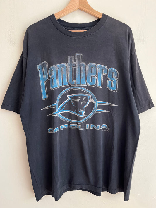 1996 Carolina Panthers Faded Logo 7 Tee (XL)