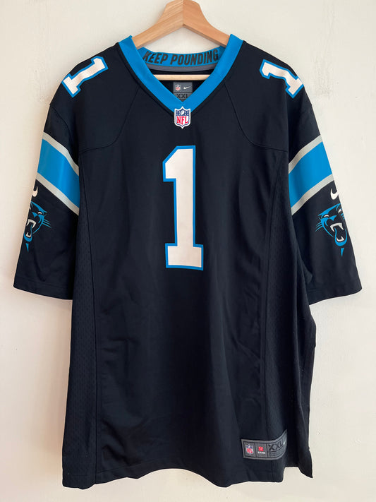 00s Carolina Panthers Cam Newton Nike Home Jersey (XXL)