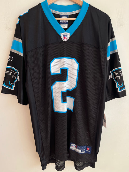 00s Carolina Panthers Jimmy Clausen Reebok Home Jersey (M)