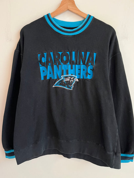 90s Carolina Panthers Pro Player Embroidered Crewneck (M)