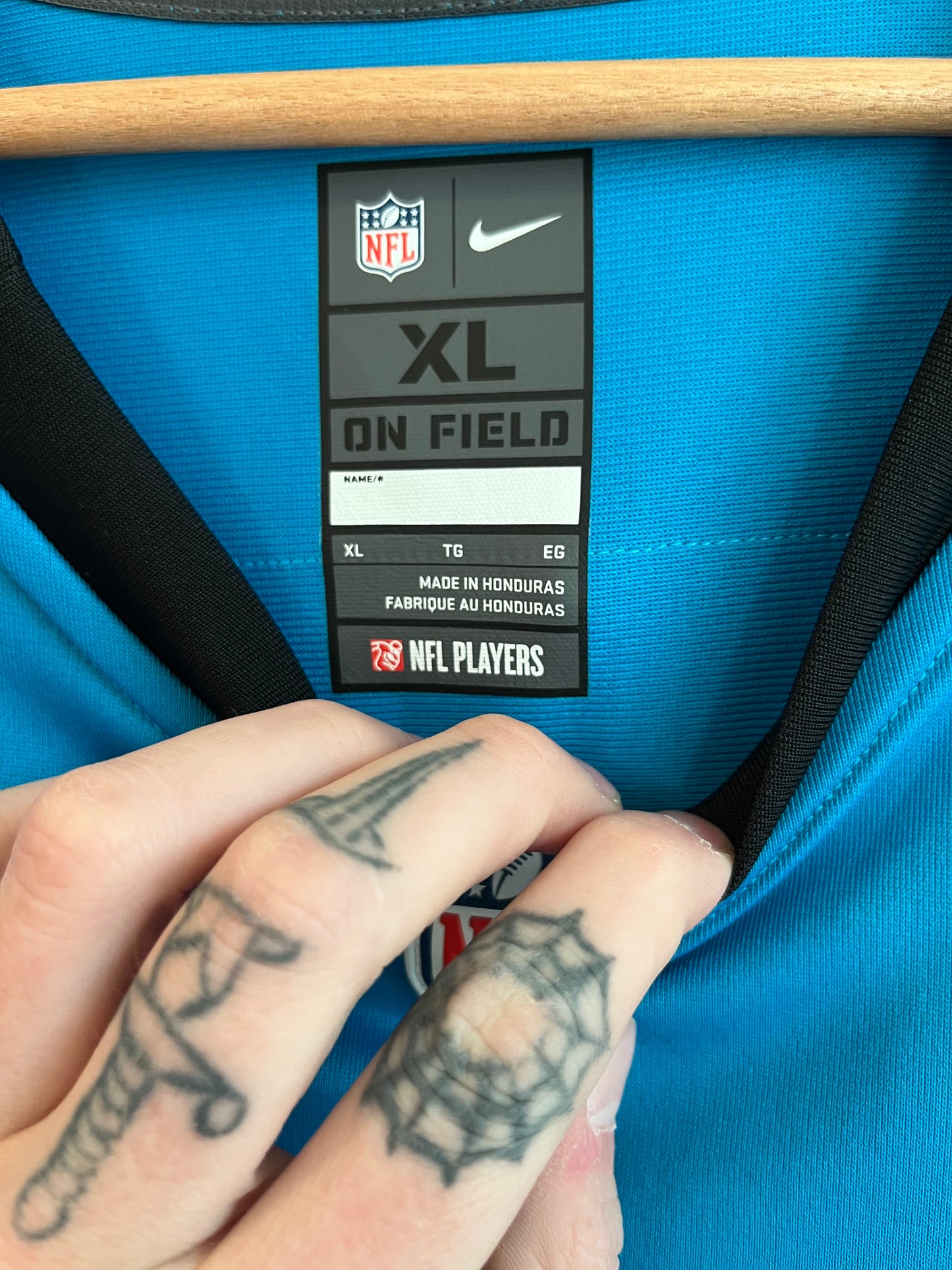 2022 Carolina Panthers Baker Mayfield Blue Nike Jersey (XL)