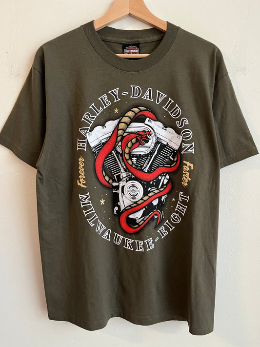 2024 Harley Davidson Olive Missoula, Montana Deadstock Tee (M)