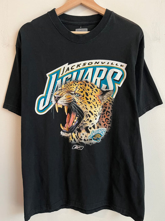 00s Jacksonville Jaguars Realistic Cat Reebok Tee (M)