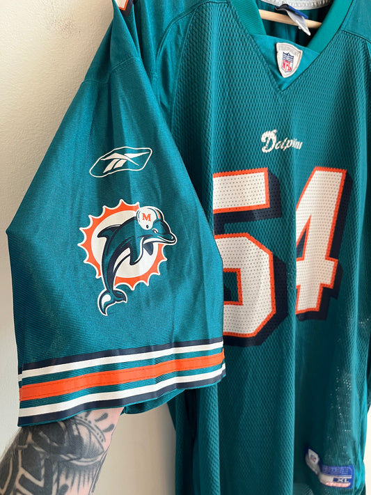 00s Miami Dolphins Zach Thomas Reebok Jersey (XL)