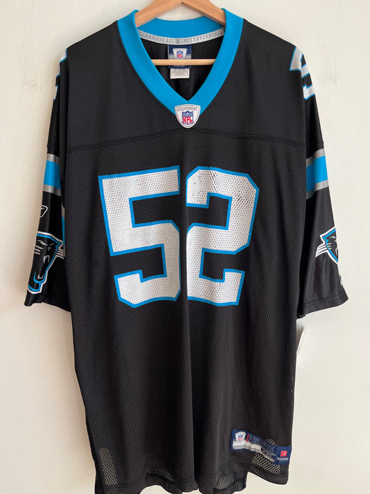 00s Carolina Panthers Jon Beason Reebok Home Jersey (XXL)