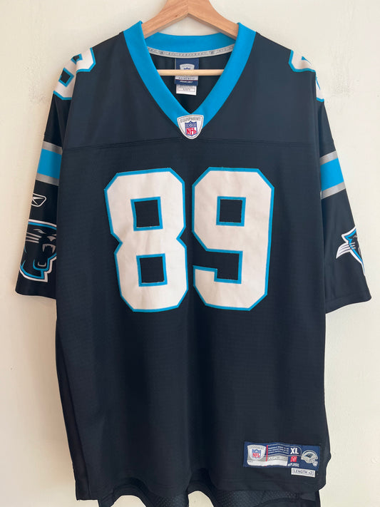00s Carolina Panthers Steve Smith Stitched Reebok Jersey (XL)