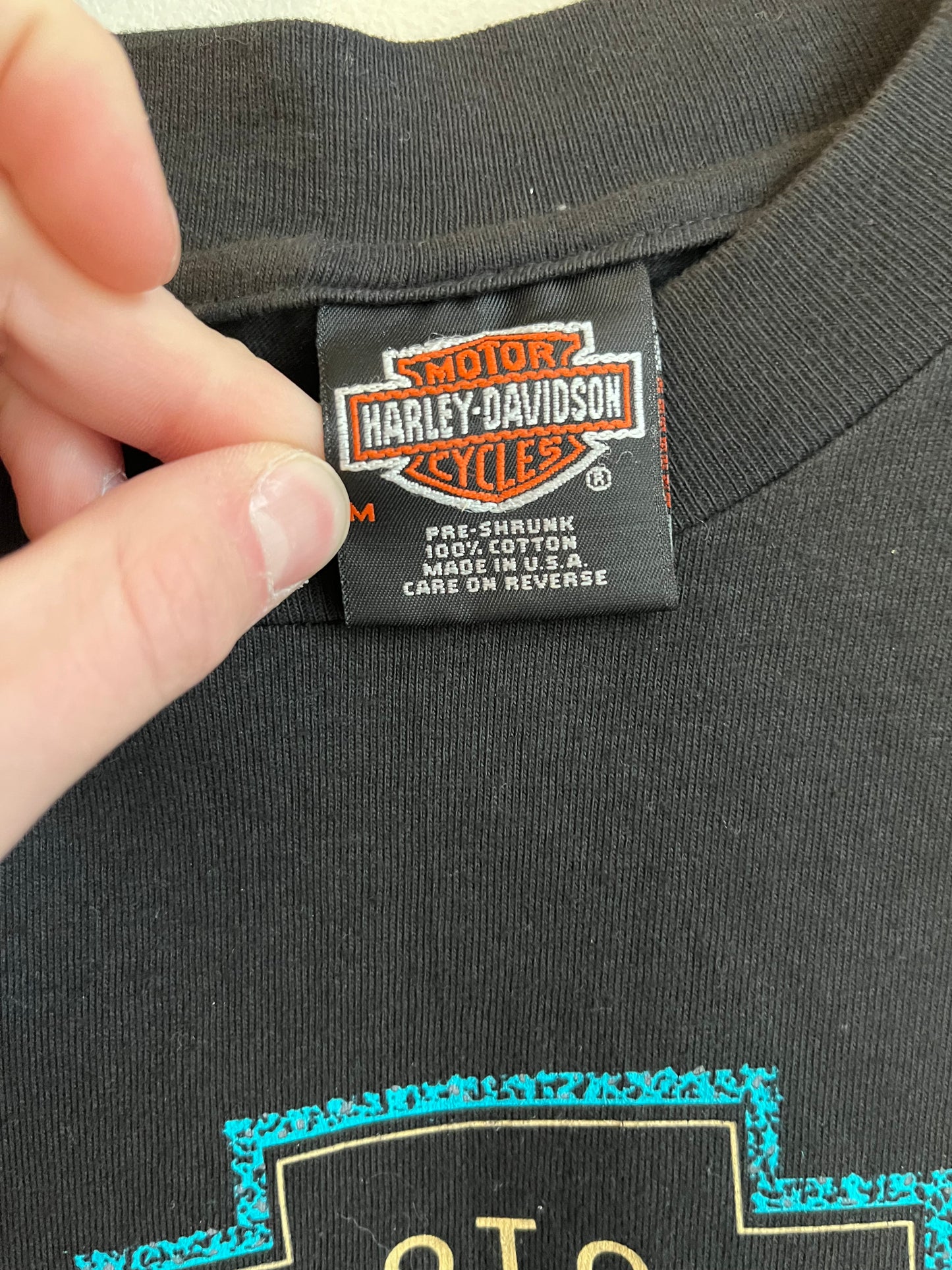 1998 Harley Davidson Black Greenville Tee (M)