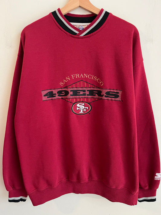90s San Francisco 49ers Starter Embroidered Crewneck (L)