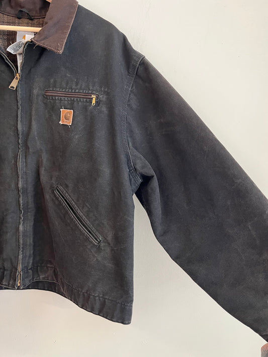 2009 Carhartt Detroit J67 Faded Black Carhartt Jacket (XXL)