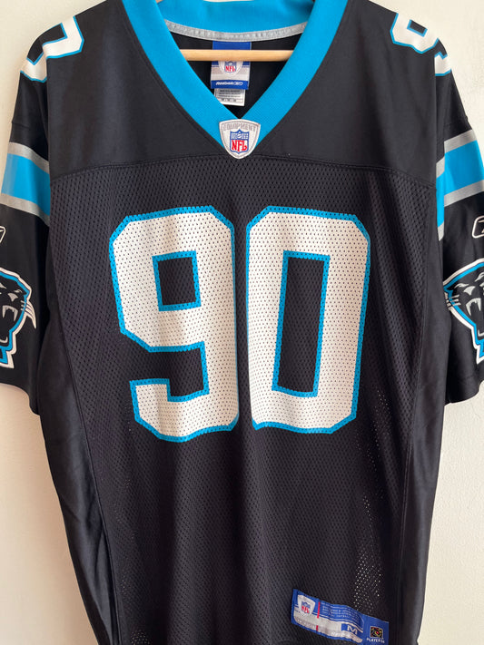 00s Carolina Panthers Julius Peppers Reebok Home Jersey (M)