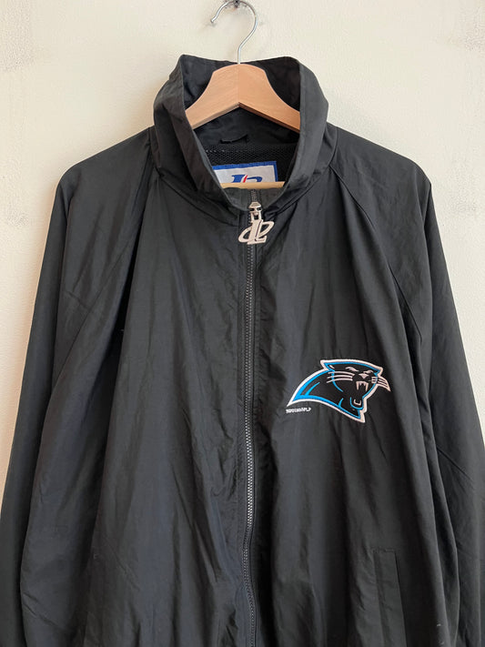 90s Carolina Panthers Logo Athletic Black Windbreaker (XL)