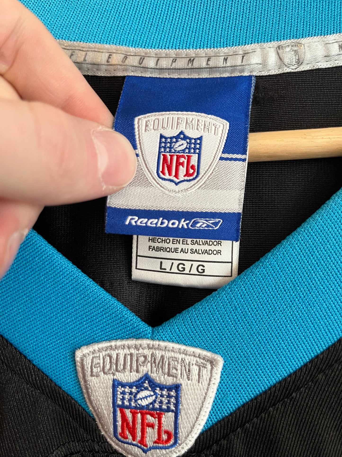 00s Carolina Panthers Steve Smith Reebok Home Jersey (L)