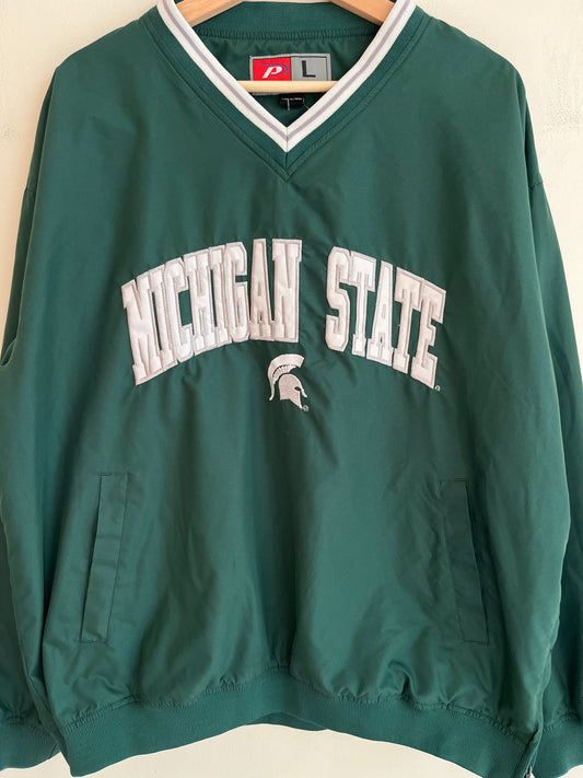 00s Michigan State University Pro Player Windbreaker (L)