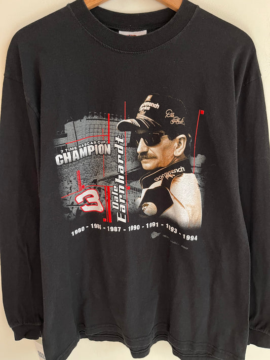 00s Dale Earnhardt "7 Time Nascar Champion" Long Sleeve Shirt (L)