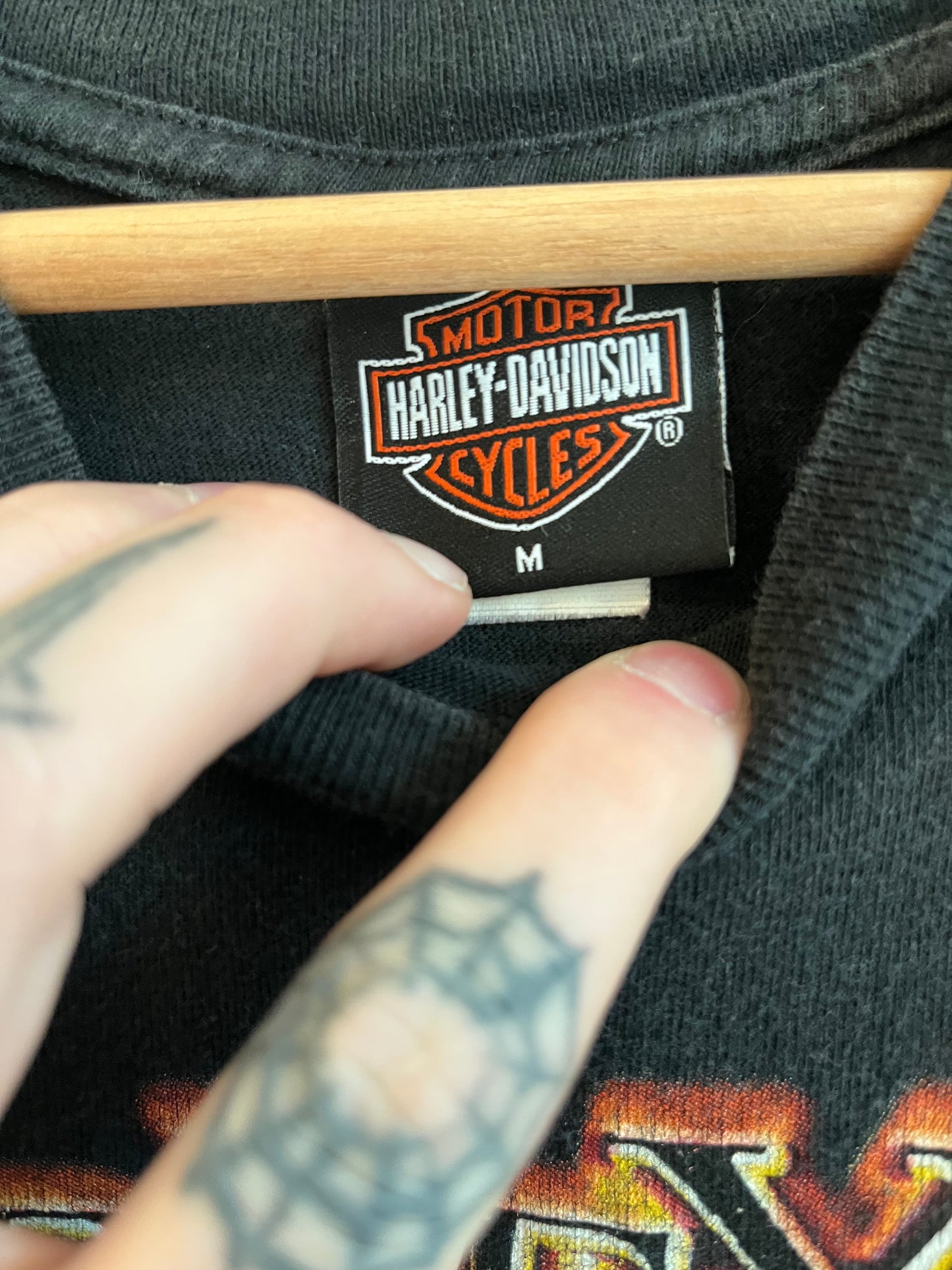 2000 Harley Davidson 100 Years Flames Tee (M)