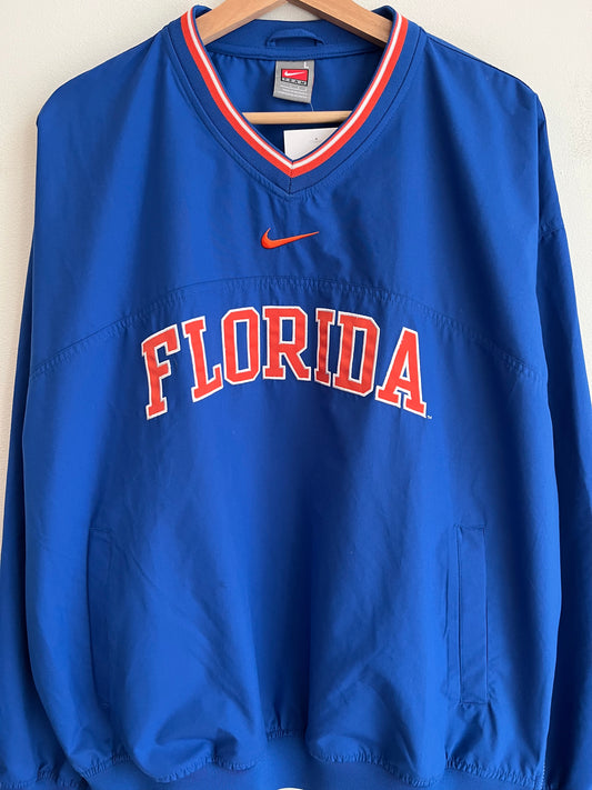 00s Florida Gators Blue Nike Center Swoosh Windbreaker (L)