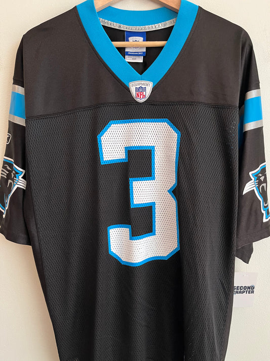 00s Carolina Panthers David Moore Reebok Home Jersey (M)