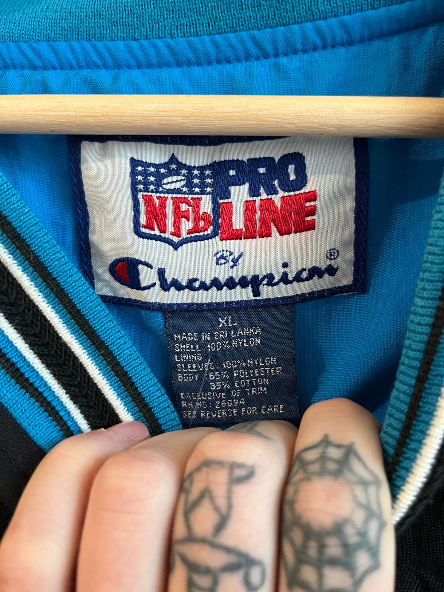 90s Carolina Panthers Champion Pro Line Windbreaker (Youth XL)