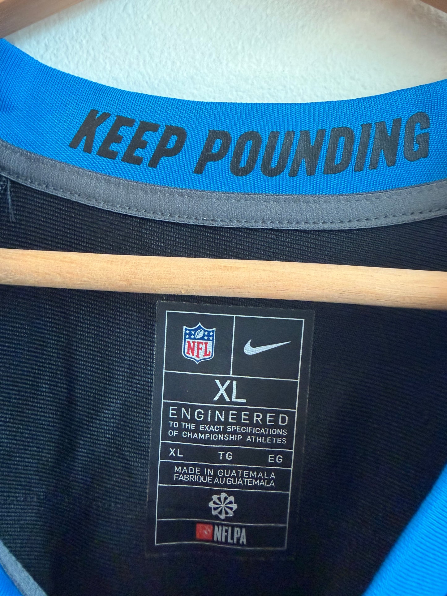 2023 Carolina Panthers Steve Smith Sr Flawed Jersey (XL)