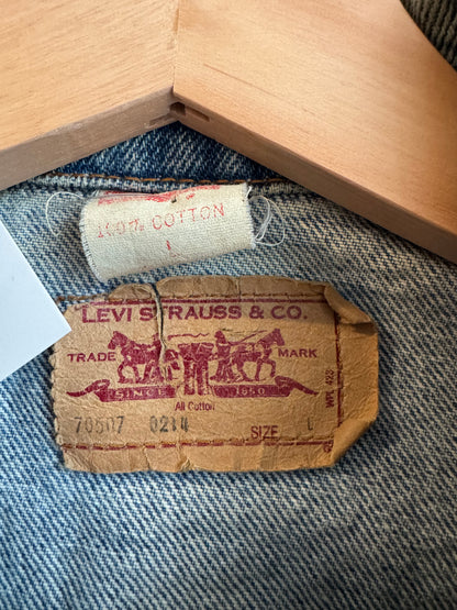 80s Levi's Light Wash Vintage Jean Jacket (L)