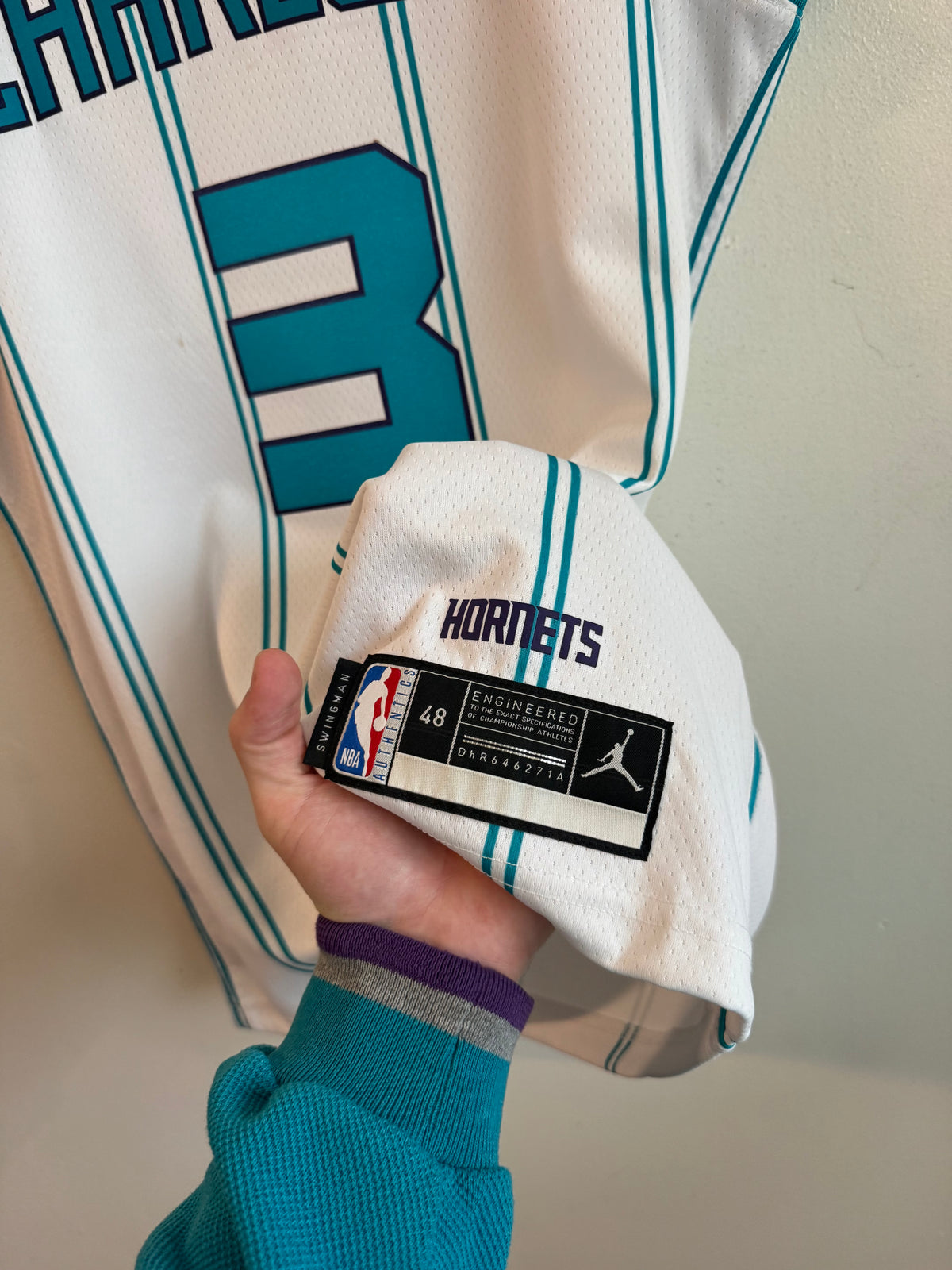 2021 Charlotte Hornets Terry Rozier III Away Jordan Swingman Jersey (L)