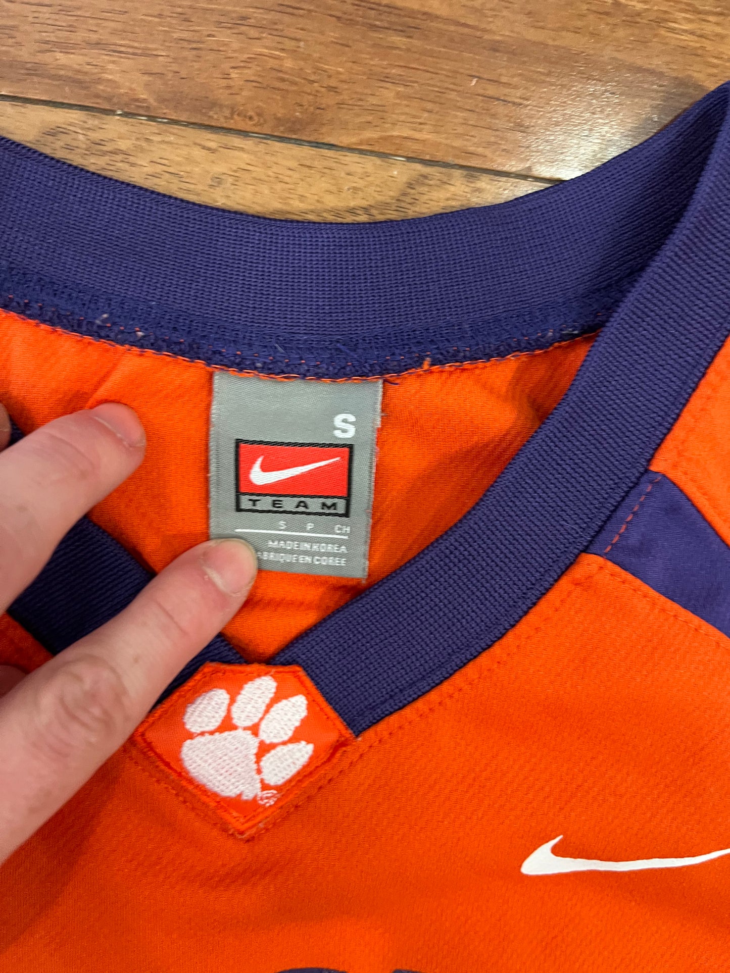 00s Clemson Basketball #35 Nike Jersey (S)