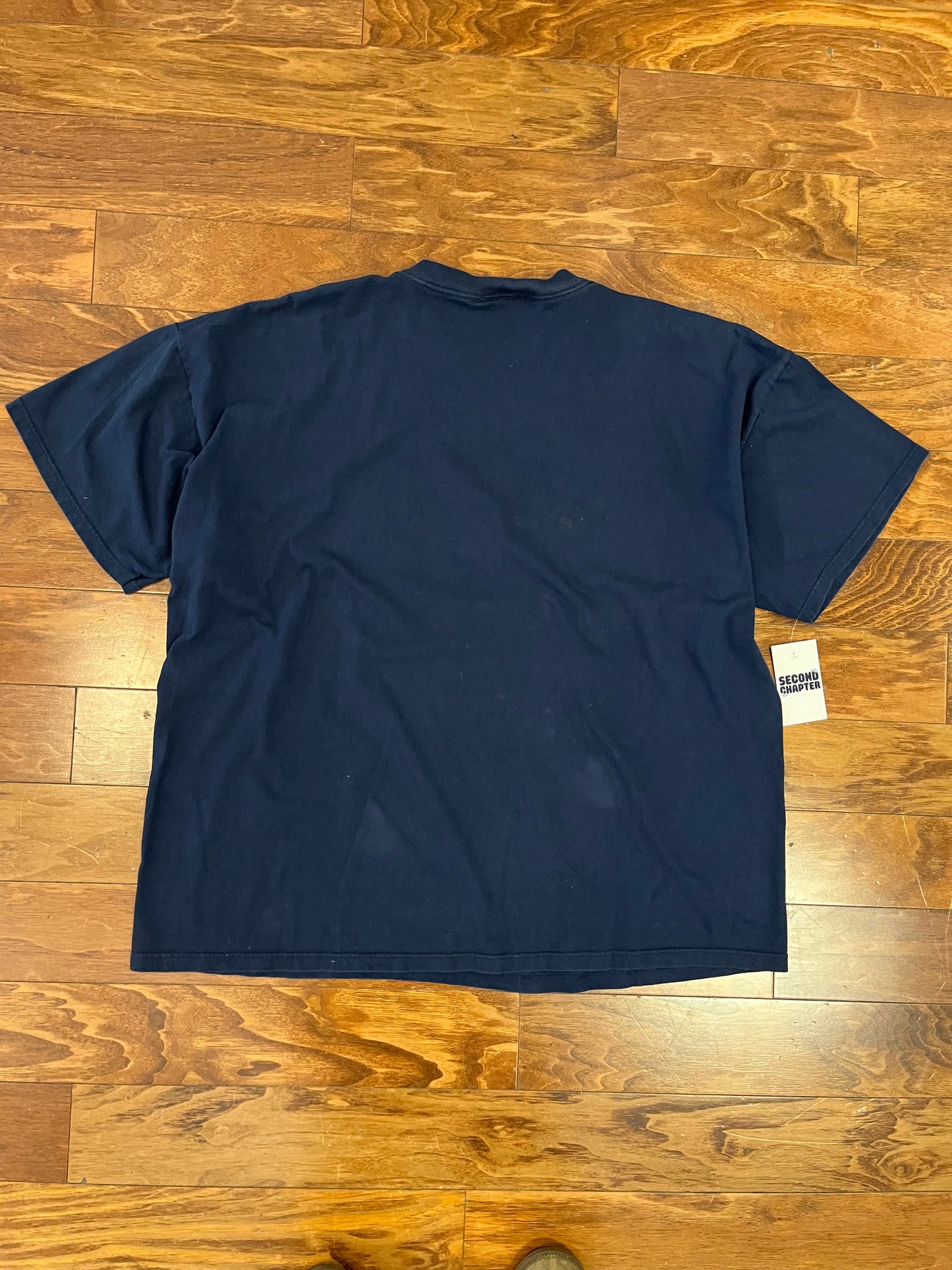 90s Carolina Tar Heels Rah Rah Navy Tee (XXL)