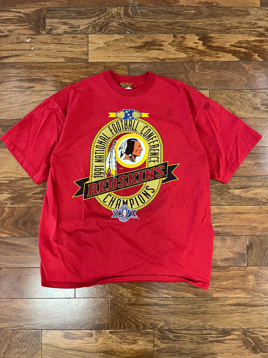 1990 Washington Redskins Super Bowl Nutmeg Tee (XL)