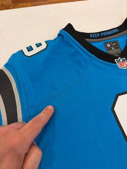 2022 Carolina Panthers Bryce Young Blue Jersey (Youth XL)