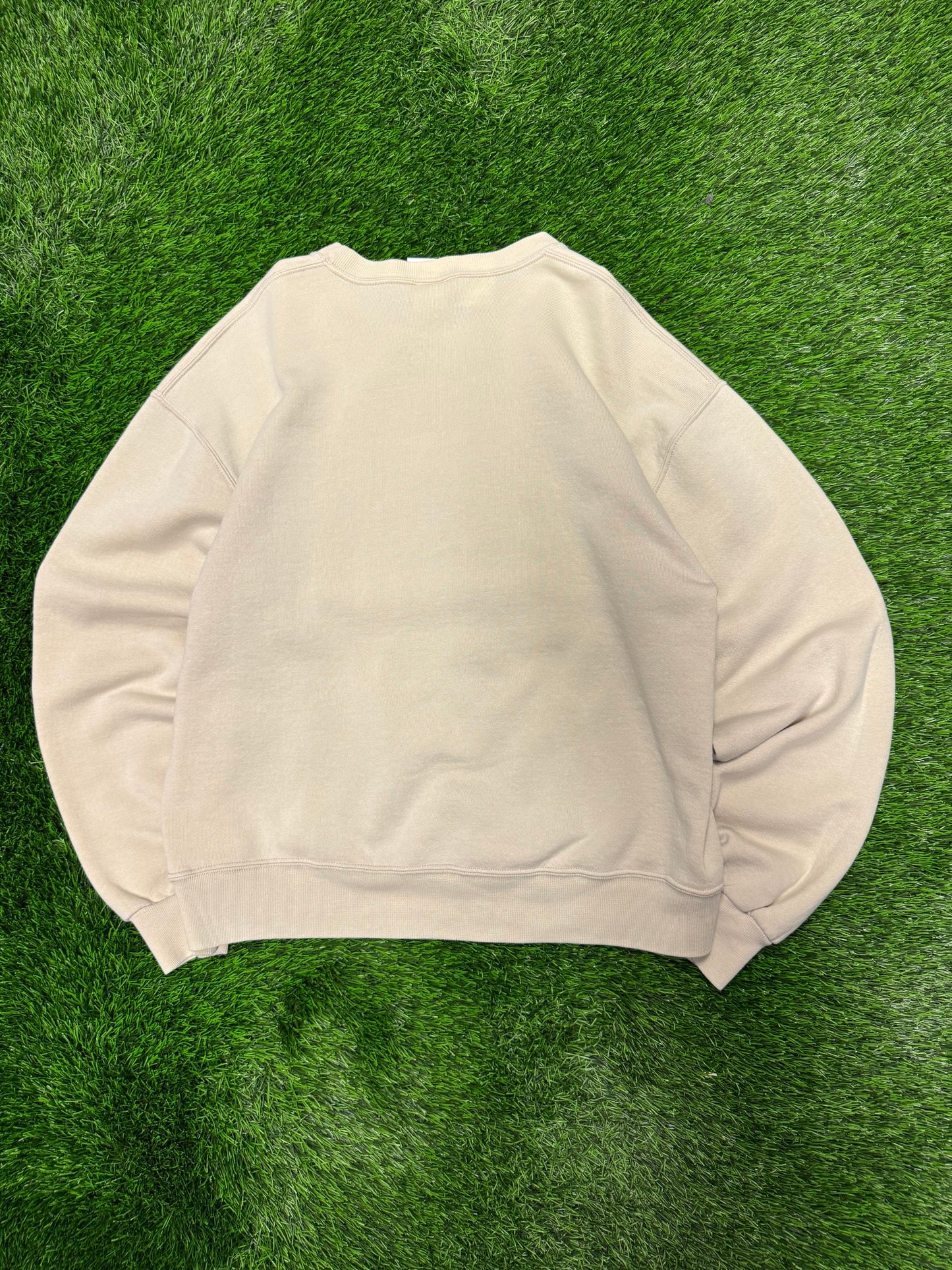 90s Russell Athletics Cream Blank Crewneck (L)