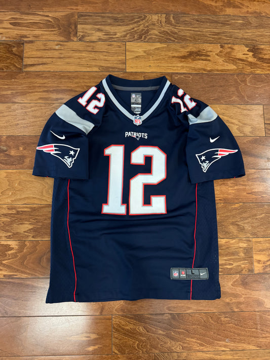 2016 New England Patriots Tom Brady Nike Jersey (Youth L)