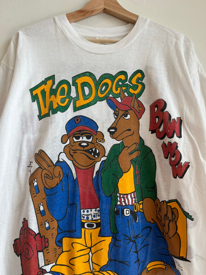 1990s Bow Wow The Dogs Front/Back Graphic Music Tee (M)