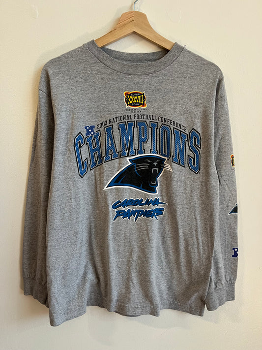 2003 Carolina Panthers Conference Champs Long Sleeve Shirt (M)