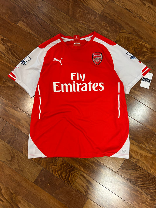 Arsenal Puma Henry #14 Premier League Soccer Jersey 2014-15 Kit (XL)